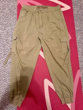VIP Jeans Woman's Olive Cargo Jogger Pants